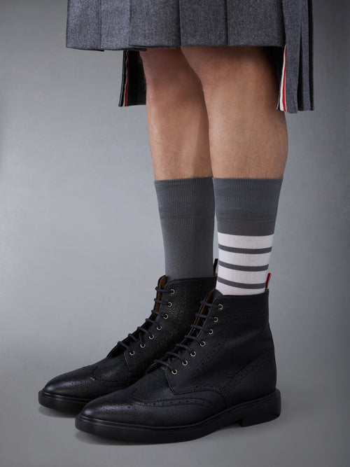 Pebble Grain Wingtip Boot | Thom Browne