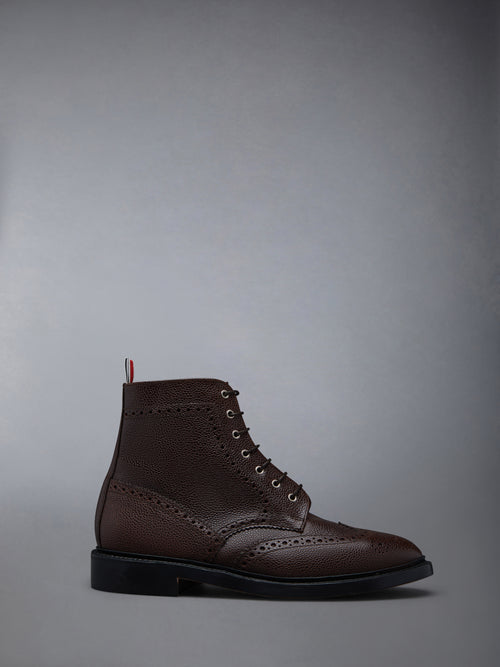 Box Calf Lightweight Rubber Soleclassic Wingtip Boots | Thom Browne