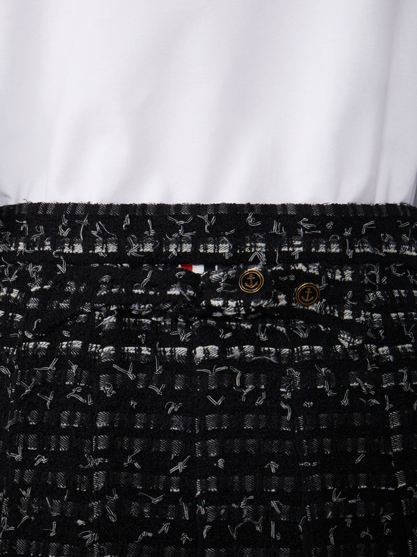 DENIM RIBBON TWEED CLASSIC RISE MIDI PLEATED SKIRT - image 6