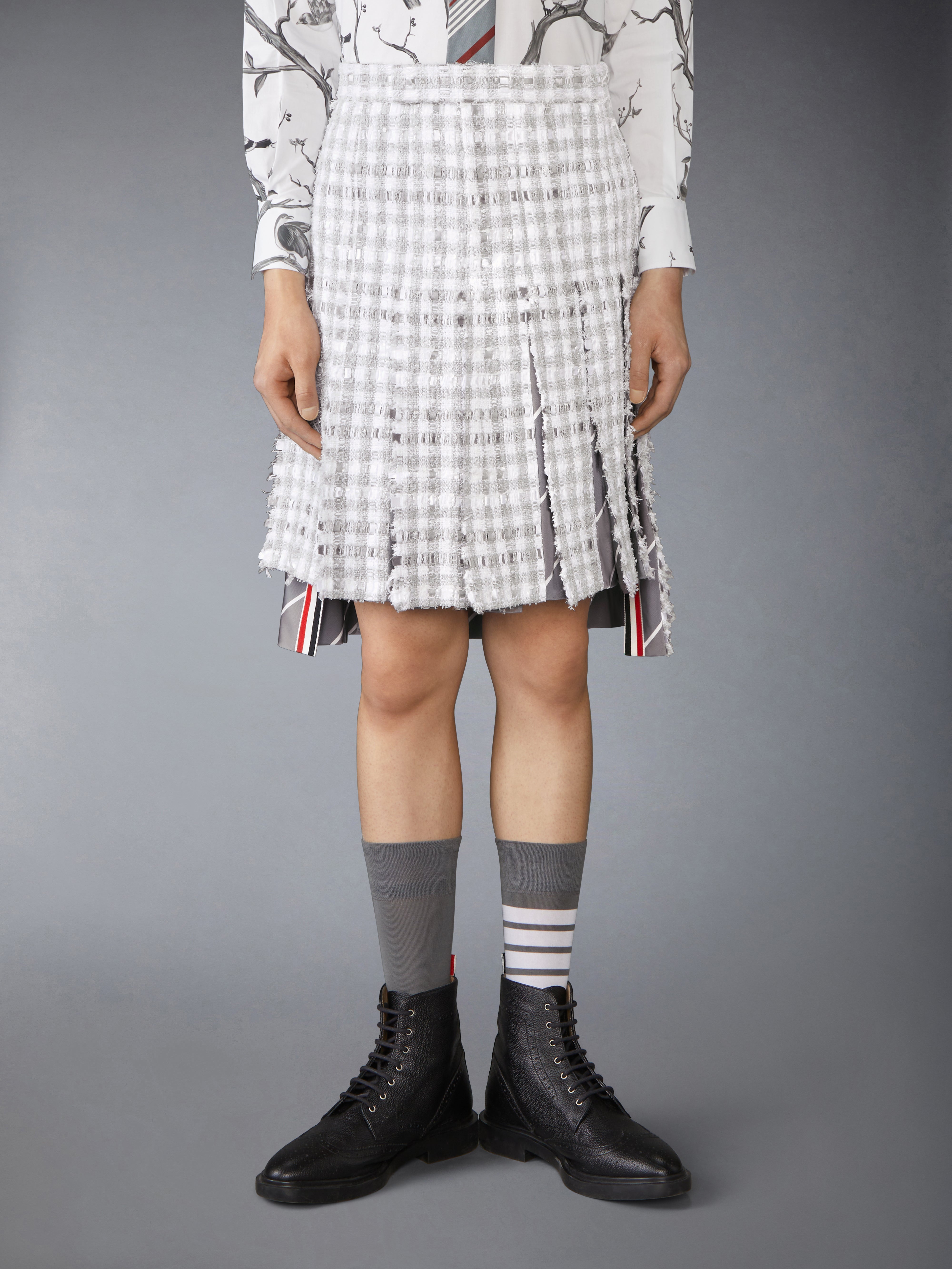 スカート THOM BROWNE Tartan twill skirt Twill Classic Midi Pleated Skirt | Thom Browne