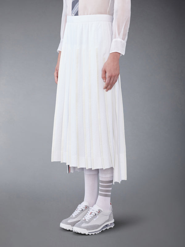 COTTON SEERSUCKER PLEATED SKIRT - image 4
