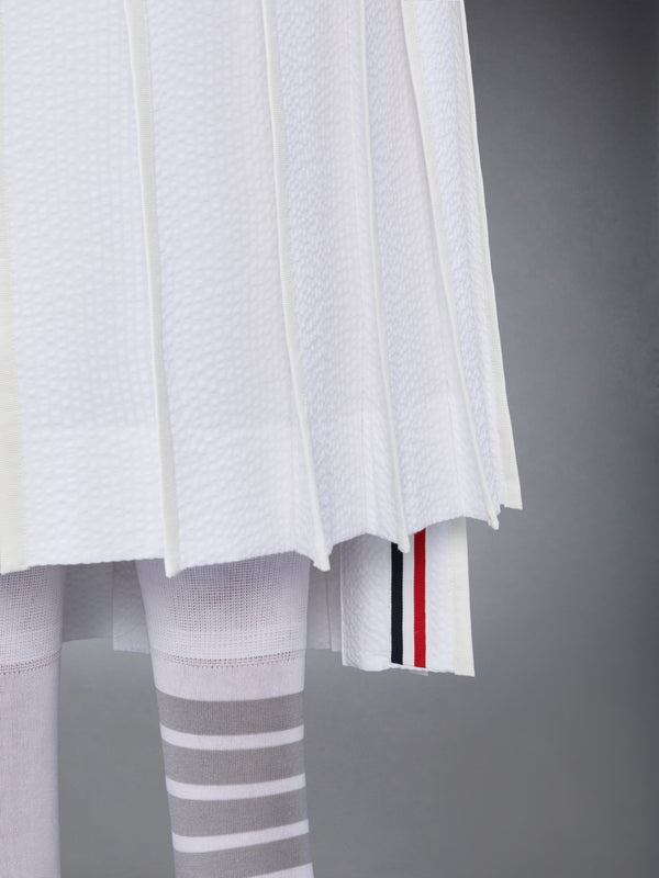 COTTON SEERSUCKER PLEATED SKIRT - image 3