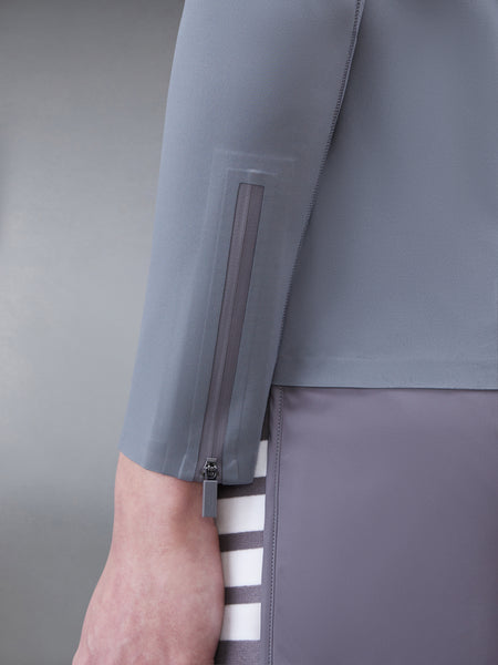 INTERLOCK 4-BAR COMPRESSION LONG SLEEVE TEE MED GREY