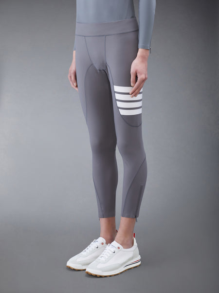 INTERLOCK 4-BAR COMPRESSION TIGHTS MED GREY