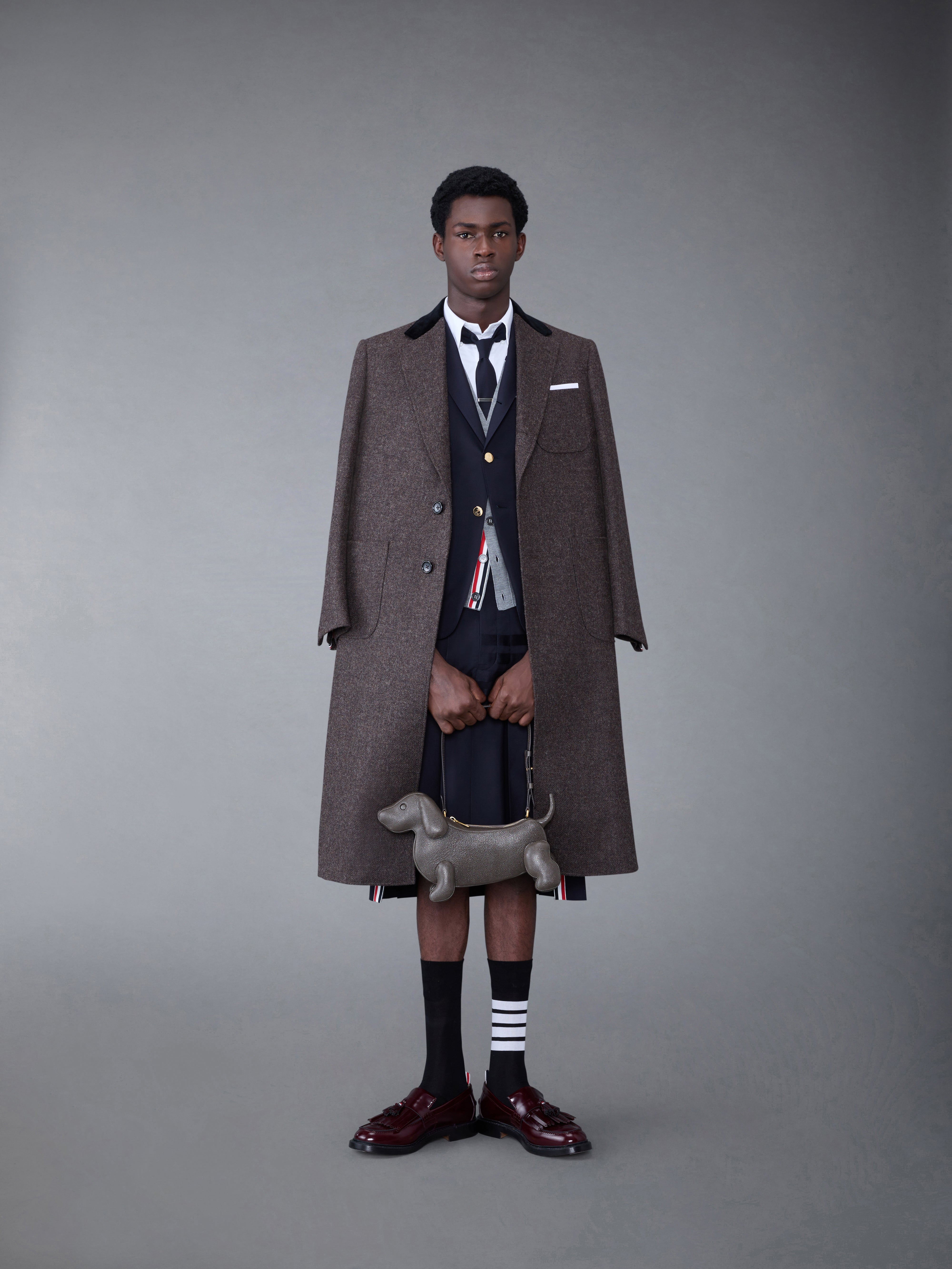 平織り4BARクラシックスポーツコート | Thom Browne
