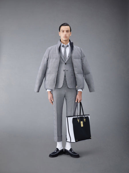 Prince Of Wales Heavy Wool Classic Sport Coat BLK/WHT