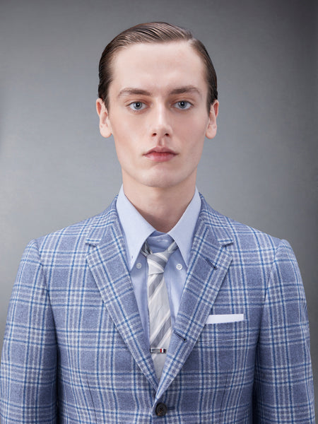 Prince of Wales Flannel Classic Sport Coat DEEP BLUE