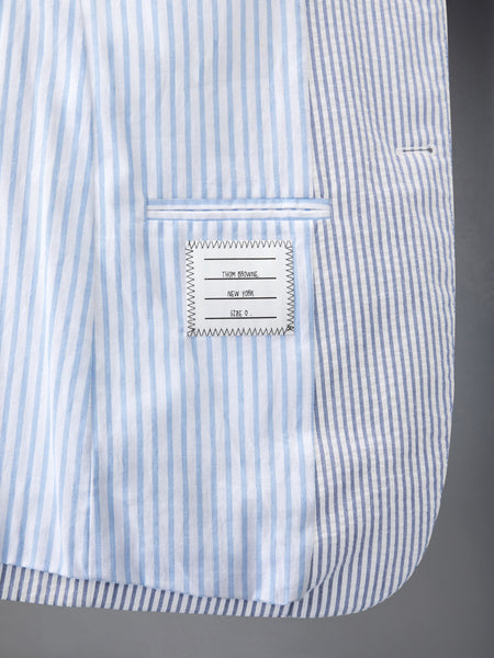 CLASSIC SEERSUCKER FRAMED FLORAL SPORT COAT NAVY