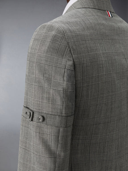 PRINCE OF WALES FRESCO WOOL ARMBAND SPORTCOAT BLK/WHT