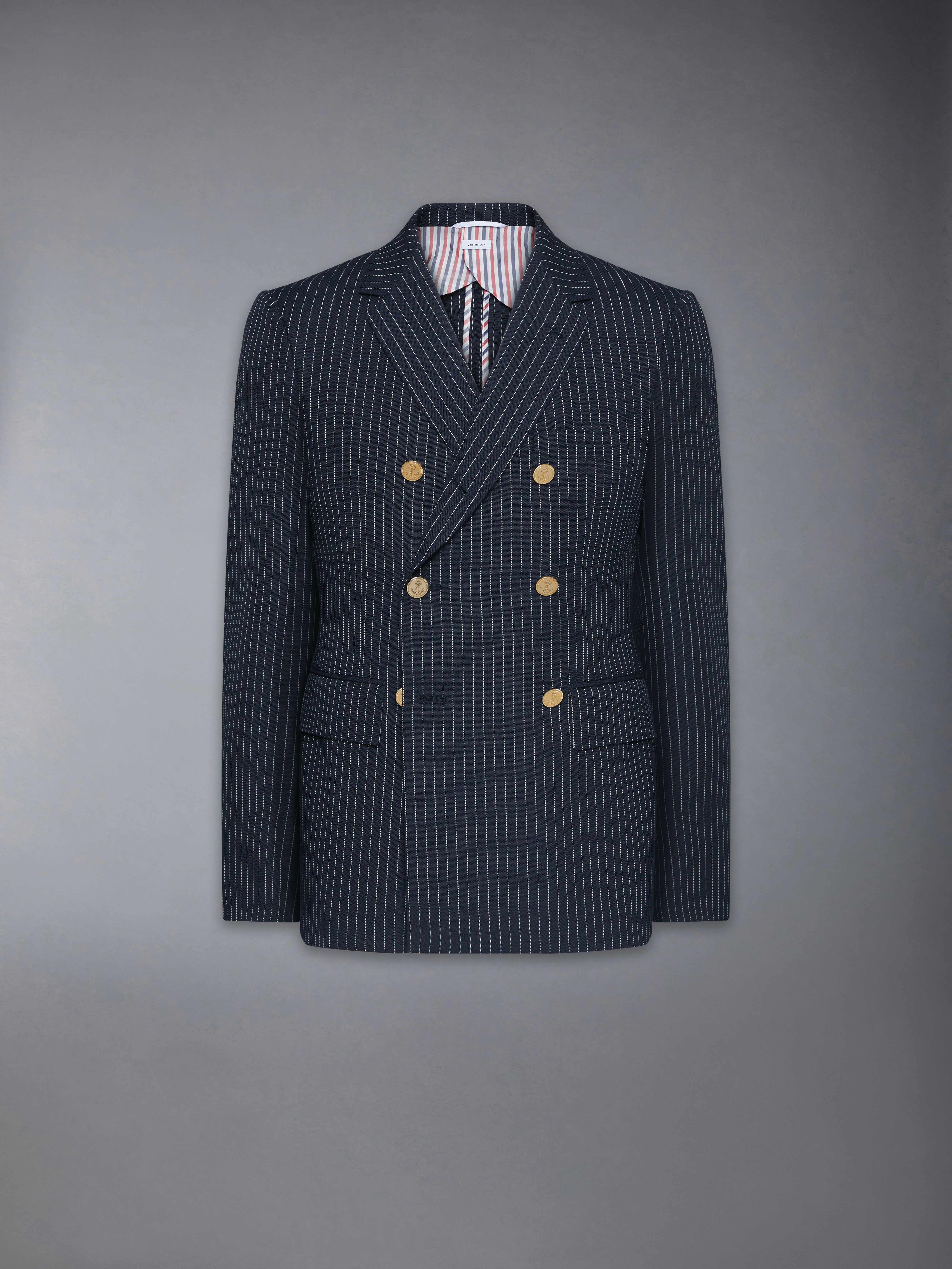 ジャケット Thom Browne Navy pinstripe wool blazer Thom Browne Navy pinstripe wool blazer | TheDoubleF