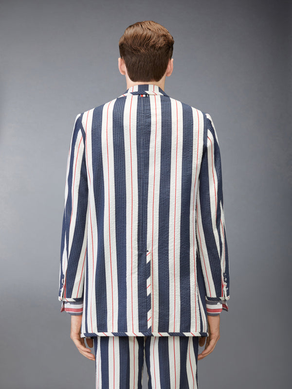 STRIPED SEERSUCKER OVERSIZED SPORTCOAT - image 2