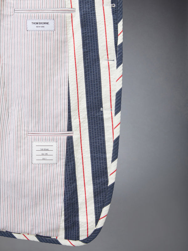 STRIPED SEERSUCKER OVERSIZED SPORTCOAT - image 5