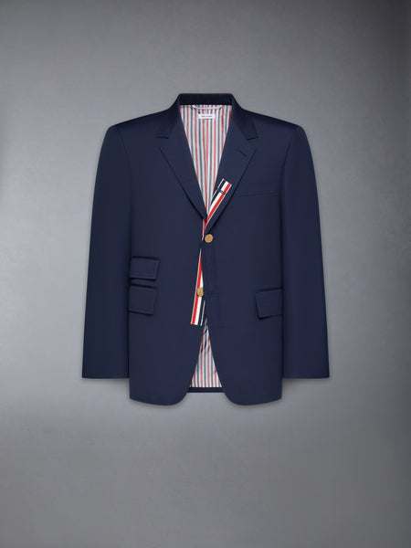 TYPEWRITER CLOTH GROSGRAIN PLACKET SPORT COAT NAVY