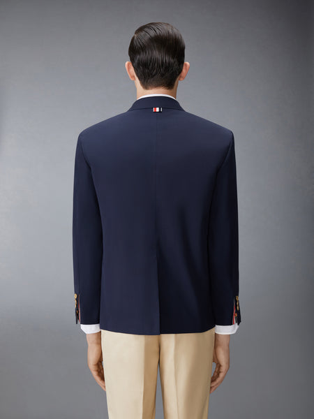 TYPEWRITER CLOTH GROSGRAIN PLACKET SPORT COAT NAVY
