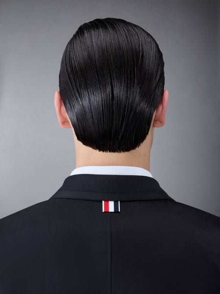 Funmix Duchesse Satin Collage Sport Coat BLACK