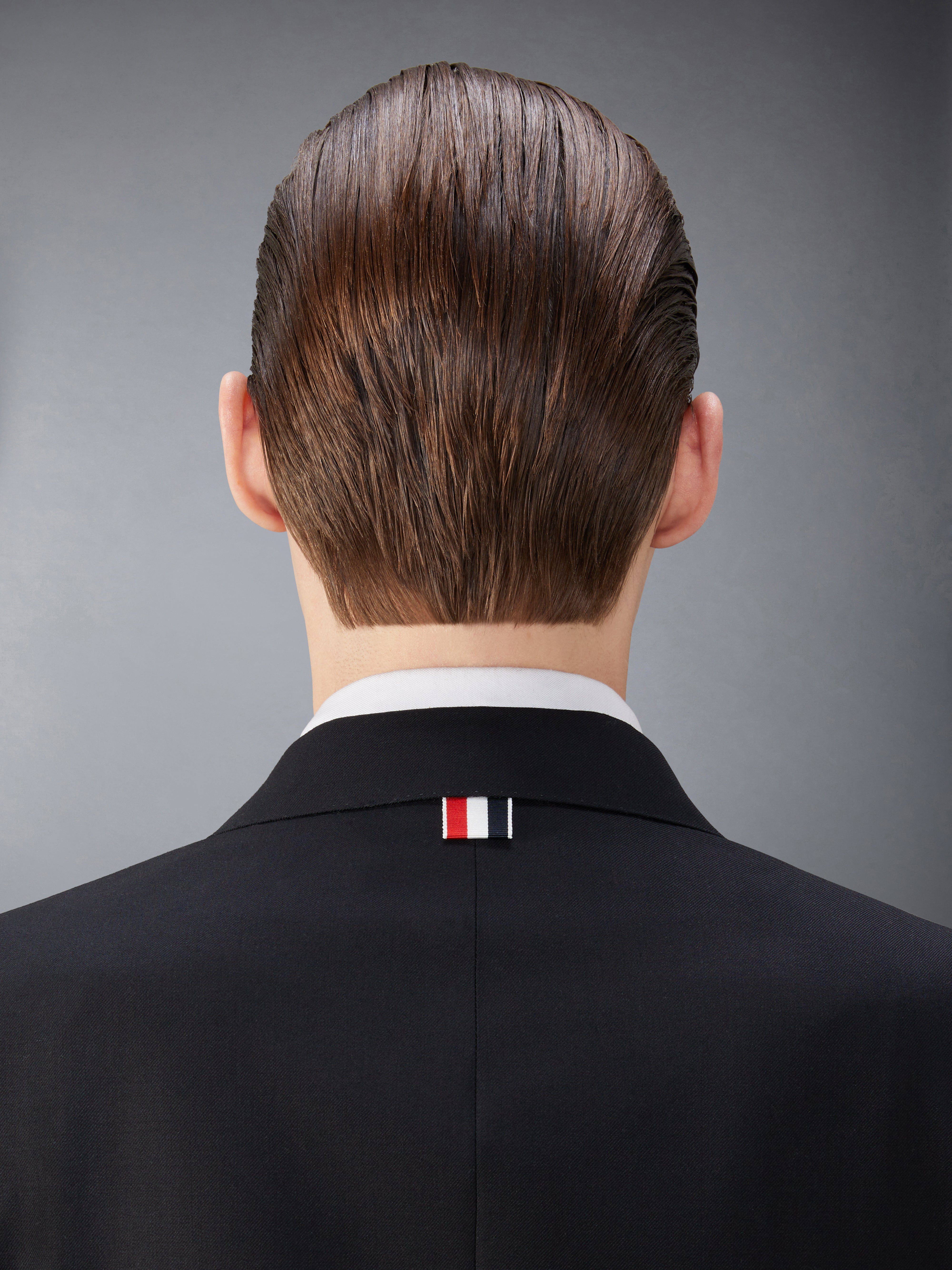 Twill Wool Combo Collar Classic Sport Coat | Thom Browne Twill Wool Combo Collar Classic Sport Coat | Thom Browne