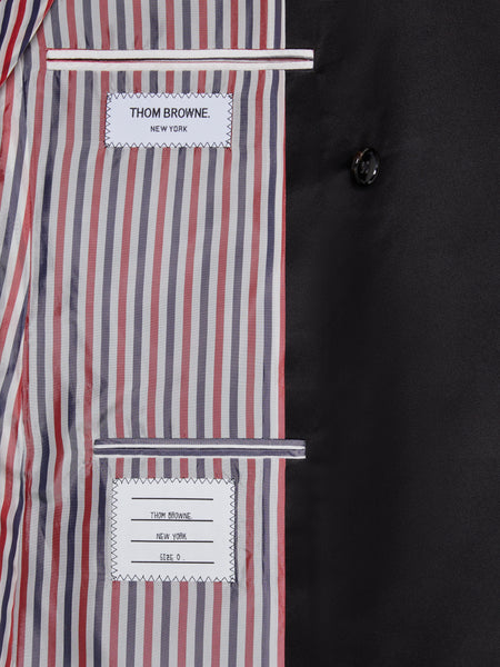 TWILL WOOL COMBO COLLAR CLASSIC SPORT COAT BLACK