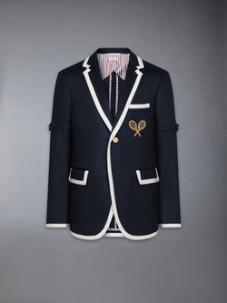 ZIBELINE TENNIS EMBROIDERY ARMBAND SPORTCOAT