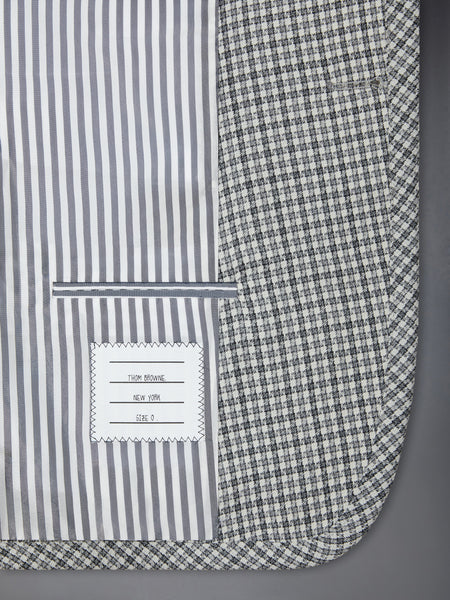 WOOL PIQUE GUNCLUB CHECK SPORTCOAT WITH ARMBAND MED GREY