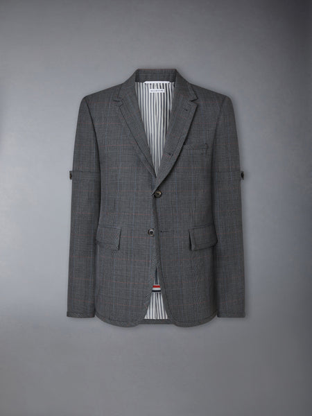 HIGH TWIST WOOL SPORTCOAT WITH ARMBAND DARK GREY
