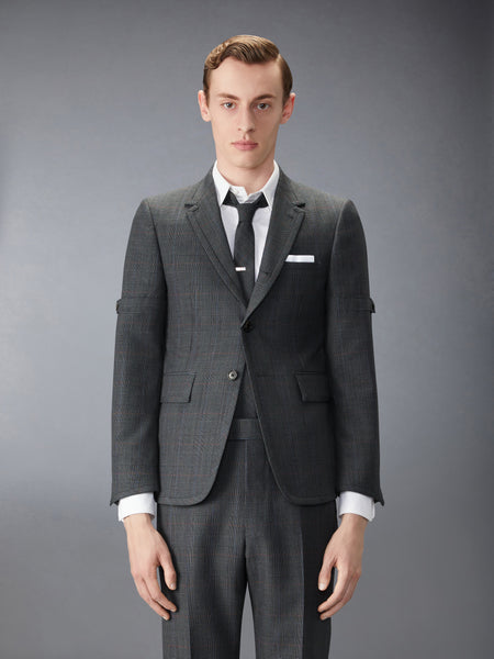 HIGH TWIST WOOL SPORTCOAT WITH ARMBAND DARK GREY