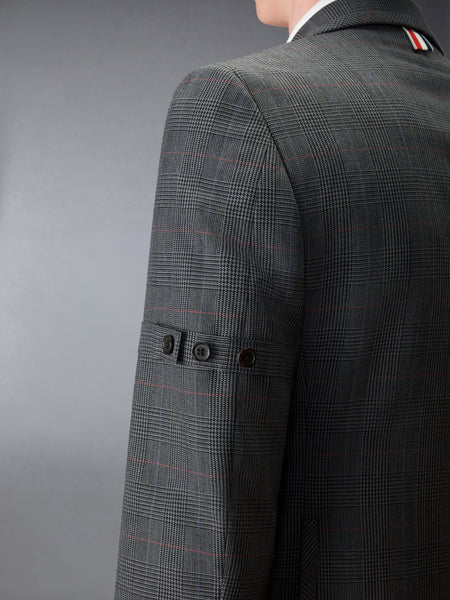 HIGH TWIST WOOL SPORTCOAT WITH ARMBAND DARK GREY