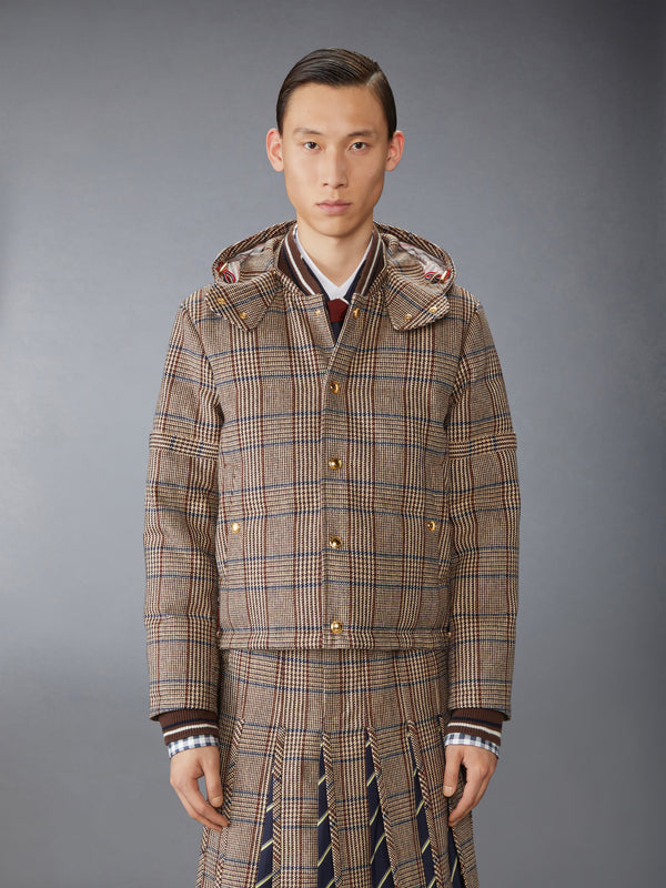 HUNTING TWEED 4-BAR DOWN FILL BOMBER JACKET - image 1