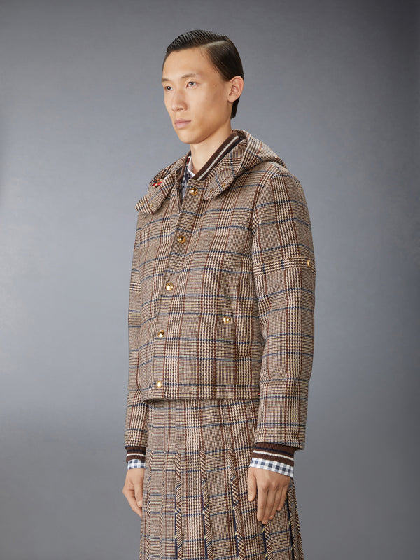 HUNTING TWEED 4-BAR DOWN FILL BOMBER JACKET - image 6