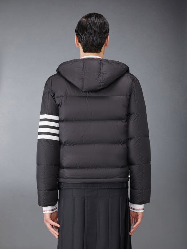 MATTE FINISH NYLON DOWN FILL 4-BAR DETACHABLE HOOD BOMBER - image 2
