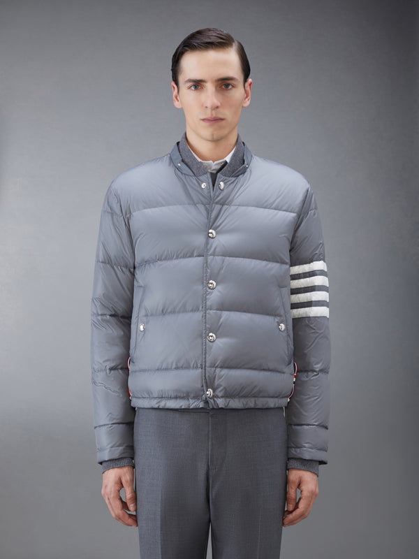 MATTE FINISH NYLON DOWN FILL 4-BAR DETACHABLE HOOD BOMBER - image 2