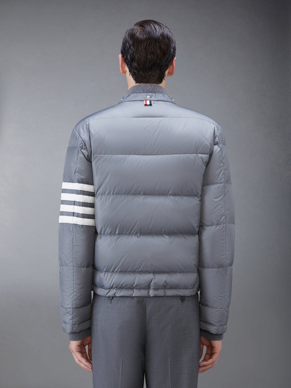 MATTE FINISH NYLON DOWN FILL 4-BAR DETACHABLE HOOD BOMBER - image 4