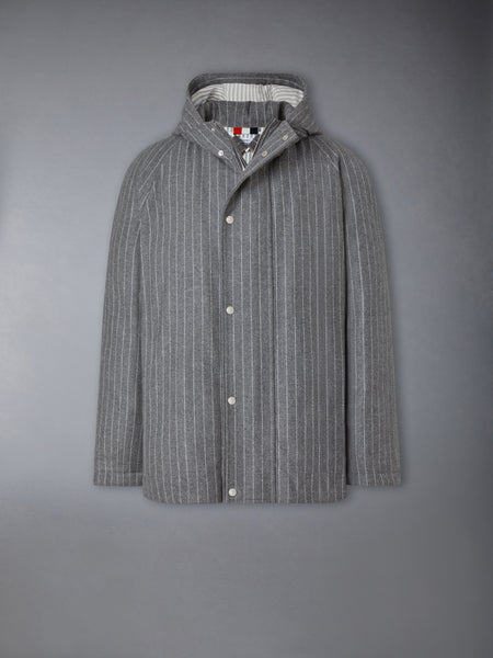 BROWNE 65 FLANNEL CROPPED FOOTBALL PARKA MED GREY