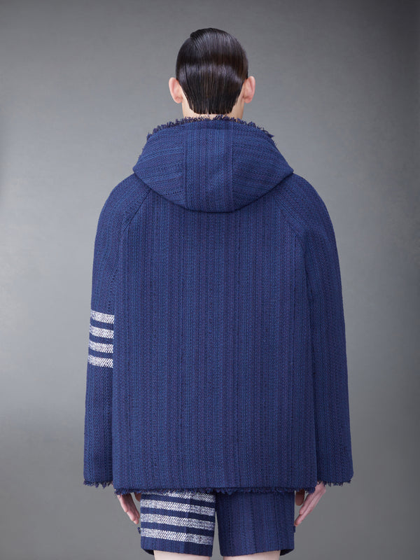 TWEED FRAY 4-BAR CROPPED FOOTBALL PARKA - image 2