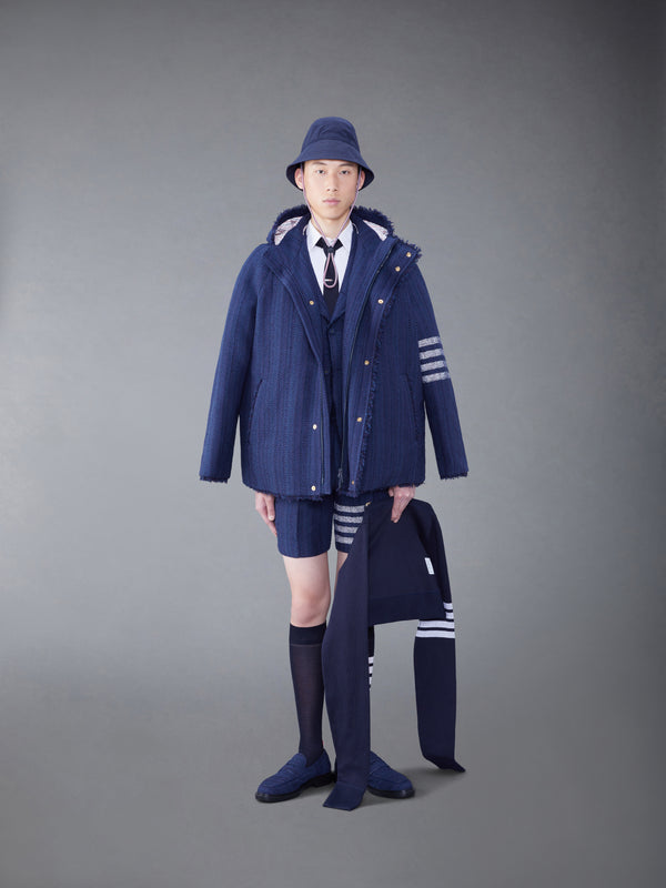 TWEED FRAY 4-BAR CROPPED FOOTBALL PARKA - image 3
