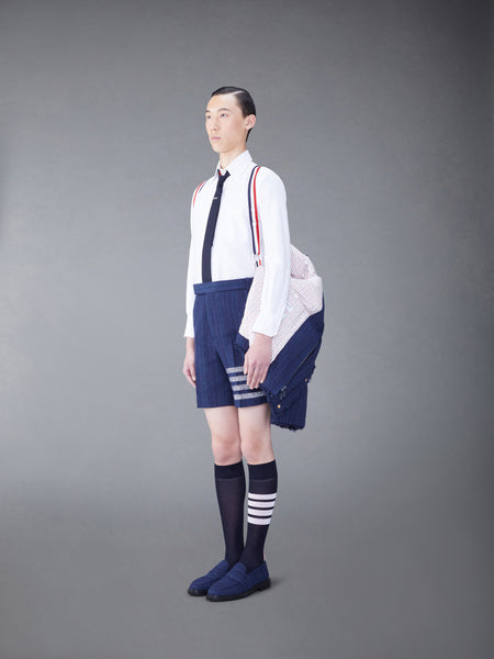 TWEED FRAY 4-BAR CROPPED FOOTBALL PARKA NAVY