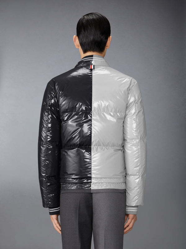 FUNMIX GLOSSY TECH DOWN FILL DETACHABLE HOOD BOMBER - image 4
