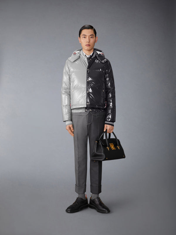 FUNMIX GLOSSY TECH DOWN FILL DETACHABLE HOOD BOMBER - image 5