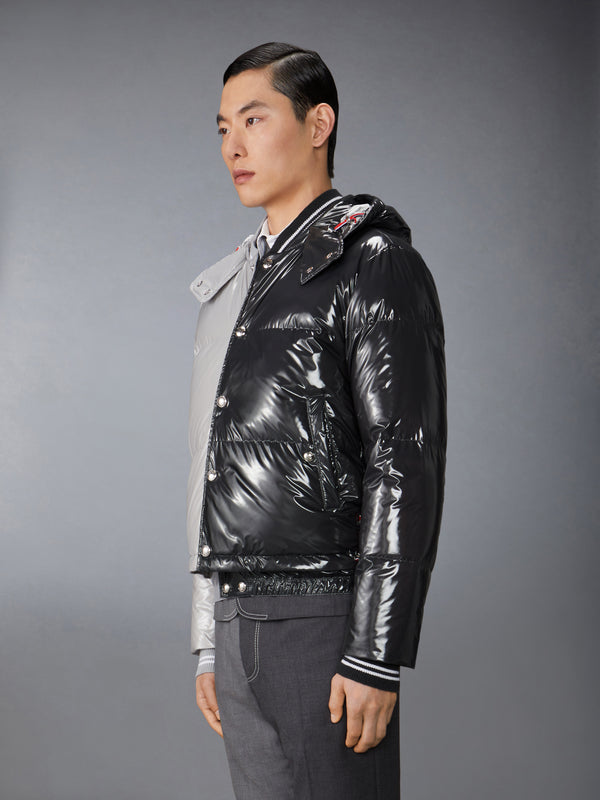 FUNMIX GLOSSY TECH DOWN FILL DETACHABLE HOOD BOMBER - image 7