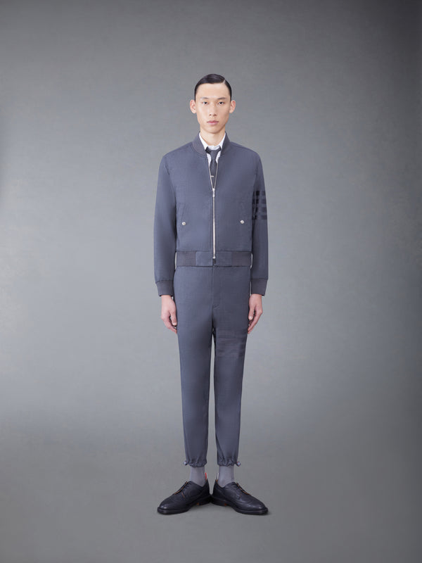 PLAIN WEAVE SUITING 4-BAR BLOUSON JACKET - image 3