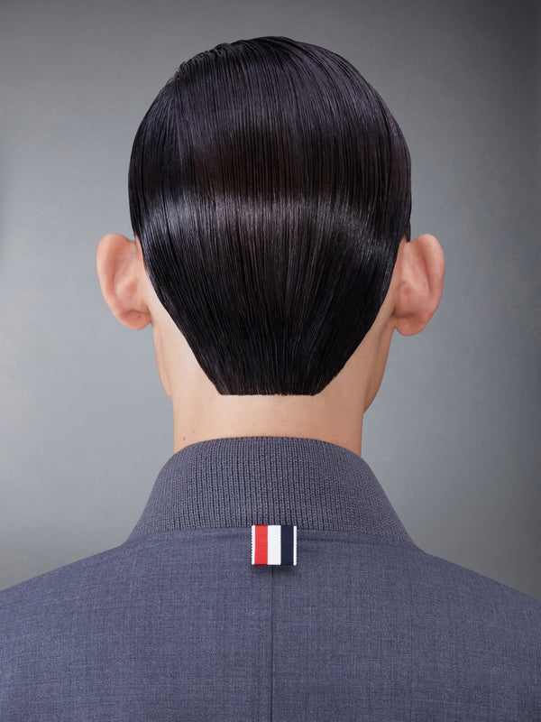 PLAIN WEAVE SUITING 4-BAR BLOUSON JACKET - image 4