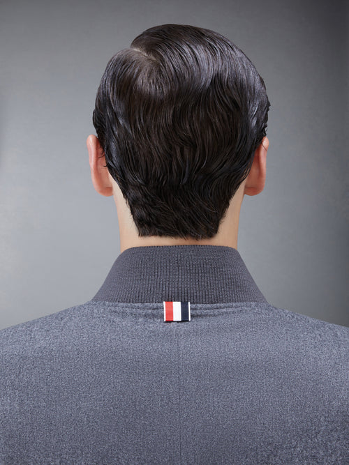 Flannel 4 Bar Knit Rib Blouson | Thom Browne