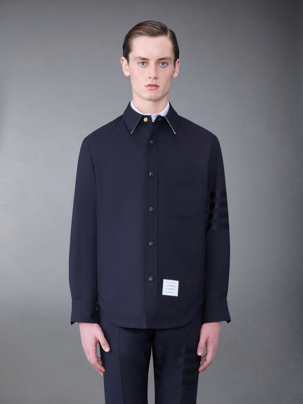Plain Weave 4-Bar Shirt Jacket - featured image