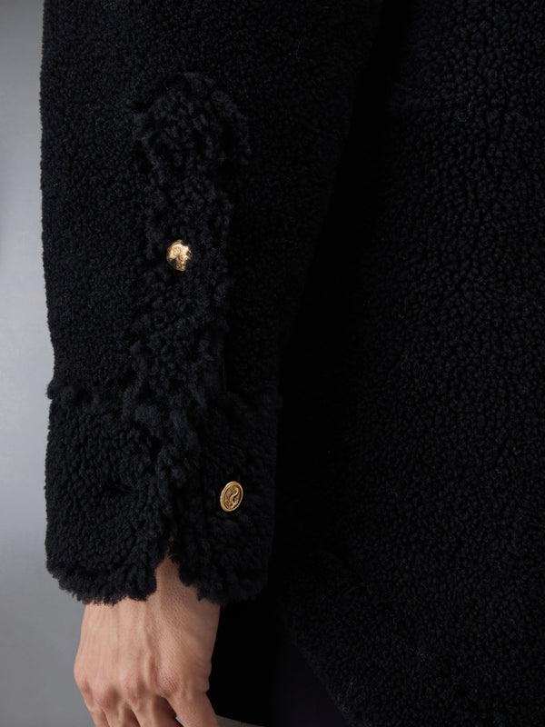 SHEARLING 4-BAR OVERSIZED SHIRT JACKET