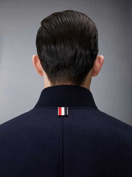 MELTON WOOL 4-BAR OVERSIZED BLOUSON JACKET