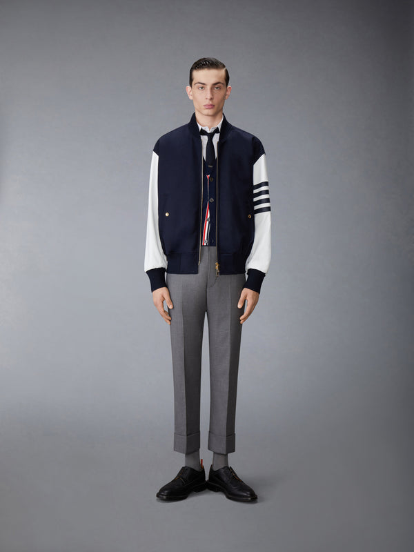 MELTON WOOL 4-BAR OVERSIZED BLOUSON JACKET - image 4