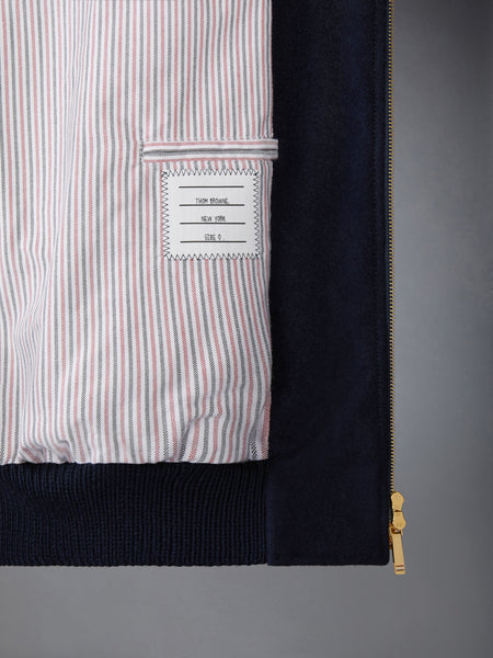 MELTON WOOL 4-BAR OVERSIZED BLOUSON JACKET