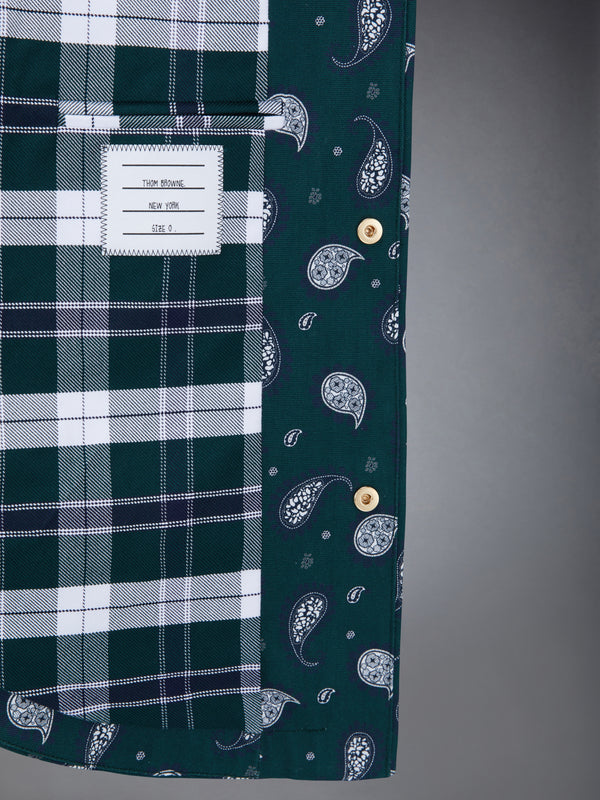 Fun-Mix Paisley Tartan Oversized Shirt Jacket - image 6