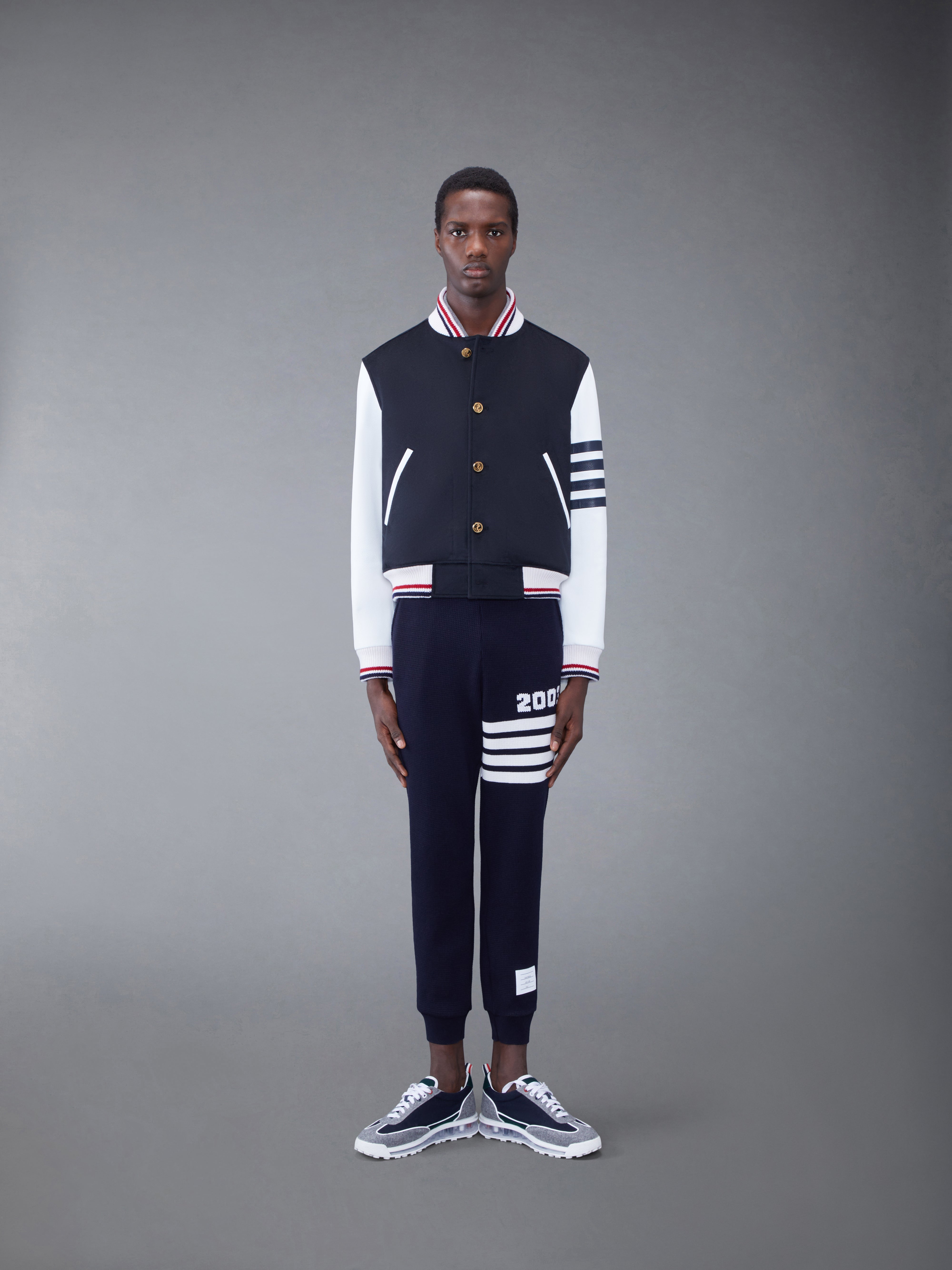 Knit Rib 2003 4 Bar Blouson Jacket | Thom Browne
