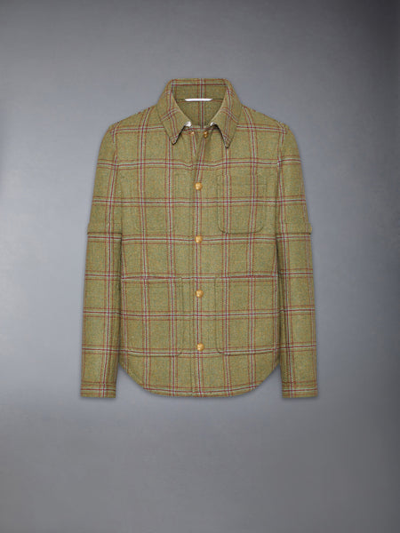 HUNTING TWEED ARMBAND UTILITY JACKET