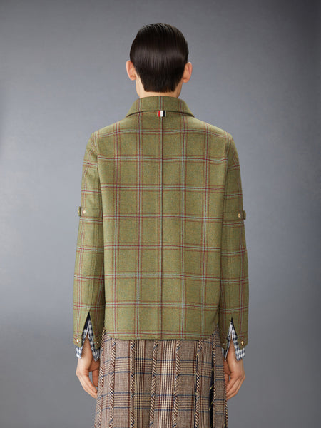 HUNTING TWEED ARMBAND UTILITY JACKET